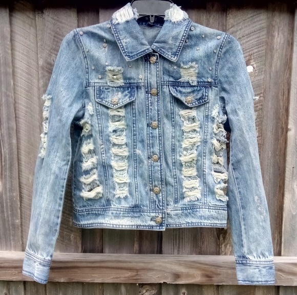 blue jean coat